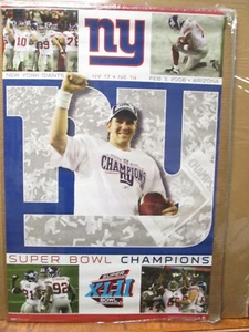 Champions NFL Super Bowl XLII Football 2008 Poster New York Giants 15143 - Bild 1 von 5