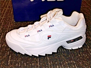 Fila # 10 Women D-Formation 5CM00514-125 Womens White Lifestyle Chunky Sneakers - Picture 1 of 11