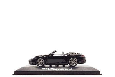 Minichamps 1:43 Porsche 911 Carrera 4 Cabriolet (992) in Black (Dealer Edition) - Image 1 of 4