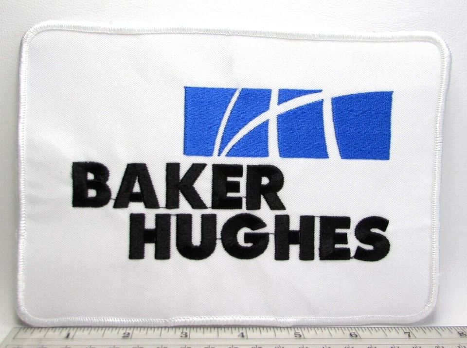 Vintage Baker Hughes Large Back Patch Oil Well Drilling Tools First Era Logo A - Image 1 of 4