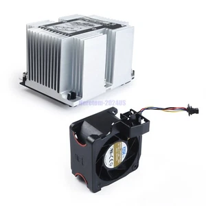 New Lenovo Thinksystem SR590 Heatsink 01KP655 with CPU backet & Fan 01KR062 - Picture 1 of 11