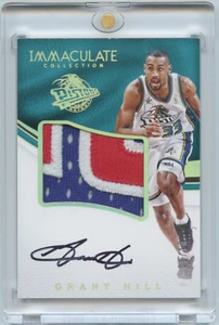 2016-17 Panini Immaculate Collection Grant Hill Gold Premium Patch Auto 1/10 - Picture 1 of 2