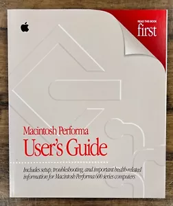 Macintosh Performa 600 Series Computers User's Guide Manual -VINTAGE COLLECTIBLE - Picture 1 of 3