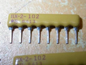 Widerstand Netzwerk Array 4x 1 k Ohm Ω SIL8  8X-2-102  RKL8A102J  5Stück L#022-7 - Bild 1 von 6