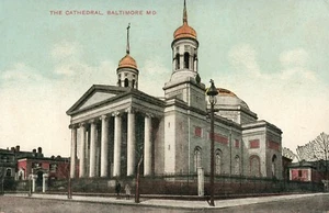 The Cathedral Baltimore MD Maryland Postcard - Picture 1 of 2