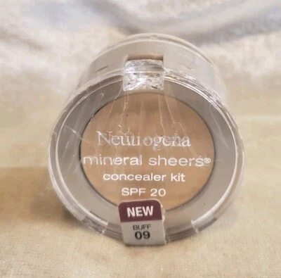 NEUTROGENA Mineral Sheers Concealer Kit BUFF 09 cream + loose powder NEW sealed - Image 1 of 4