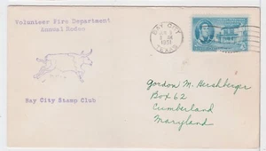 TurtlesTradingPost- Bay City, TX 1951- Volunteer Fire Dept Annual Rodeo - Bull - Picture 1 of 1