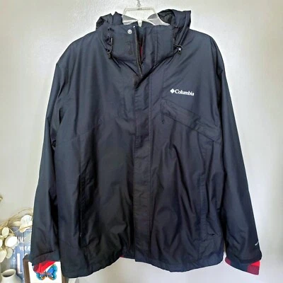Chaqueta Columbia Bugaboo II Polar Interchange Para Hombre Talla XXL Negra Roja A Cuadros Foto 1 de 4