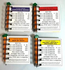 Set 4 Mini Quaderni Monopoly A Christmas Story con Matita Fatti a Mano da Me - Foto 1 di 4