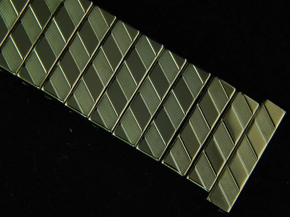 Correa de reloj de expansión Lenox de acero inoxidable vintage pulsera de 18 mm NOS Foto 1 de 1