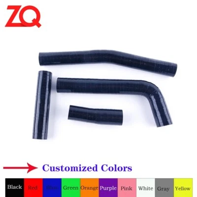 Manguera de radiador de silicona apta para Yamaha YZ400F/WR400F/YZ426F/WR426F negra 1998-2002 Foto 1 de 4