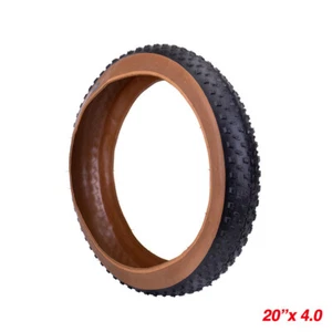 20 x 4.0 Inch Fat Bike Tire Rubber Bike Folding Tires Snow Beach H5O2 - Picture 1 of 8