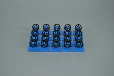 LEGO 20 x Lenkrad blau Blue Vehicle Steering Stand 1x2 3829c01 - Bild 1 von 2