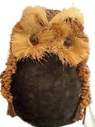 Owl Natural Wooden Straw Pine Cone Twigs Crafted Northern Woods Decor