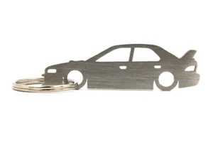 Silhouette Keychain Keyring for Subaru Impreza WRX STI GC Sedan - Picture 1 of 3
