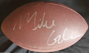 MIKE GLENNON SIGNED NFL FOOTBALL TAMPA BAY BUCCANEERS NC STATE WOLFPACK COA J1 - Picture 1 of 1