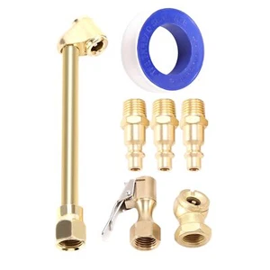 6 StüCke Messing Luft Chuck Set, 1/4 Geschlossen Ball Luft Chuck & NPT5020 - Bild 1 von 8