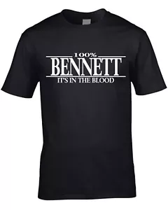 Bennett Apellido Hombre Camiseta Apellido Divertido Regalo Familiar Camiseta Camisetas Divertidas - Imagen 1 de 10