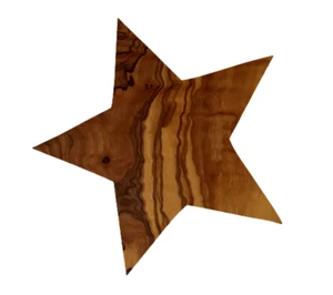 Stern Dekostern aus OLIVENHOLZ Holz ca. 15,5 cm - Bild 1 von 3