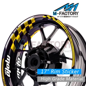 Racing 17 Inch Wheel Green Rim Stickers AA01 For Aprilia DORSODURO 1200 11-17 17 - Picture 1 of 16