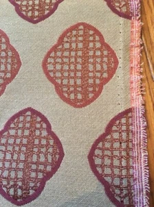 Polsterstoff Gold Taupe Rot Orange Medaillon. Geo Abstract 2 Yards - Bild 1 von 1