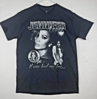 Size M - Jennifer Lopez J Lo If You Had My Love... Portrait T-Shirt Black - Image 1 of 4