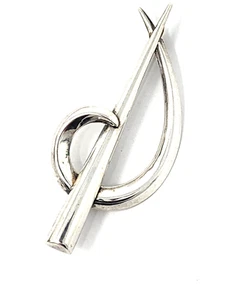 VINTAGE STERLING SILVER BROOCH .925 ESTATE FIND 8.8 GRAMS - Picture 1 of 2