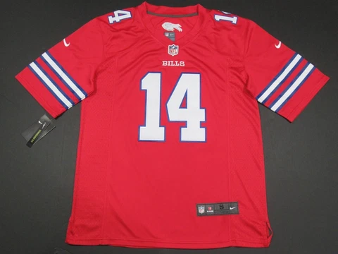 NWT Stefon Diggs #14 Buffalo Bills On-field Game Men's 2023-24 Jersey Red Cover