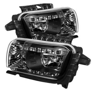 Camaro 2010-2013: Spyder DRL faros de cristal LED: negro - Imagen 1 de 3