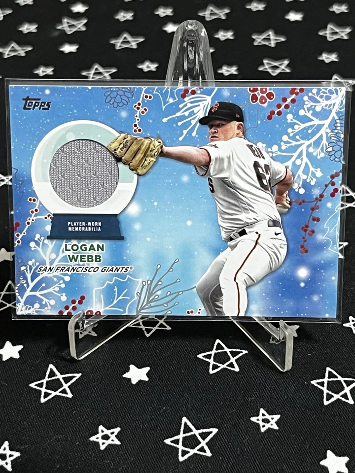 2023 Topps Holiday Logan Webb Jersey Relic #RC-LW San Francisco Giants - Image 1 of 2