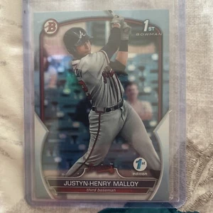 2023 Bowman 1st Edition - #BPPF-51 Justyn-Henry Malloy (RC) Sky Blue Foil - Picture 1 of 2