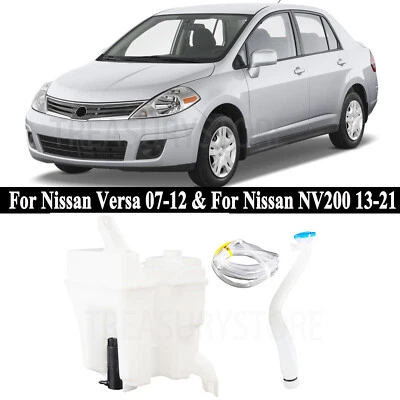 For Nissan NV200 2013-2021 Versa 2007-2012 Windshield Washer Reservoir Tank Tupe - Image 1 of 4