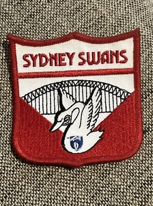 VINTAGE VFL SYDNEY SWANS FOOTBALL CLUB EMBROIDERED PATCH SEW BADGE - Picture 1 of 11