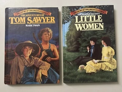 Treasury of Children's Classics HC Lot: Tom Sawyer 1980, Little Women - Image 1 of 4
