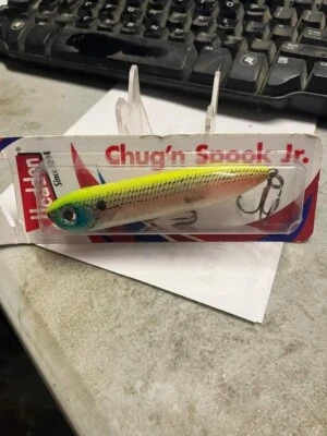 Heddon X9536HOS Chug'n Spook Jr, 3 1/2", 1/2 oz, Okie Shad, Floating