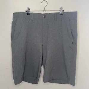 Under Armour Match Play Vented Golf Shorts Men's 40 Gray Heat Gear Performance * - Picture 1 of 8