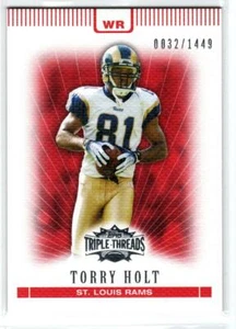 2007 Topps Triple Threads #56 Torry Holt /1449 (ref 214120) - Picture 1 of 1