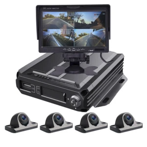 4-CH1080P Vehicle Car DVR Recorder Kit IP68 Mini Camera for Truck Van Bus RV - Picture 1 of 7