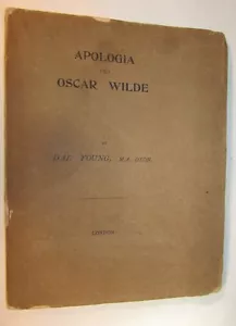 Dal. YOUNG Apologia Pro OSCAR WILDE (1895) First edition, first issue - Imagen 1 de 3