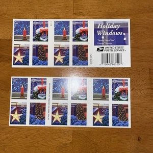 Holiday Windows Pane Of 20 Forever Stamps MNH Scott #5145-48 - Picture 1 of 3