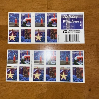 Holiday Windows Pane Of 20 Forever Stamps MNH Scott #5145-48 - Image 1 of 3