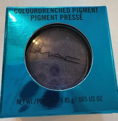 MAC Colourdrenched Pigment ASCENT OF GLAMOUR Eyeshadow Pressed Blue New Rare - Image 1 of 2