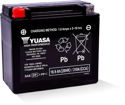 Batería Yuasa YTX20H 12V sin mantenimiento para Honda V65 Magna VF1100C 1983-86 Foto 1 de 3