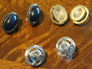 Konvolut 3 Vintage Ohrclips  - Bild 1 von 2