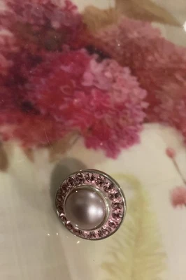 Impresionante joya camaleón pop perla rosa y cristales de ley 925 Foto 1 de 4