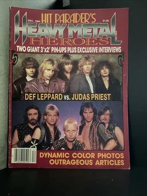 Hit Parader Magazine Heavy Metal Heroes December 1984, Priest vs Def Leppard  - Image 1 of 4