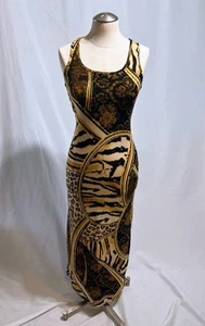 Connections Gr. S Maxikleid leicht Animalprint figurbetont Rasiermesserrücken - Bild 1 von 17