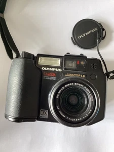 Olympus Camedia C-5050 schwarz 5MP 3x Zoom digitale Kompaktkamera TOP - Bild 1 von 7