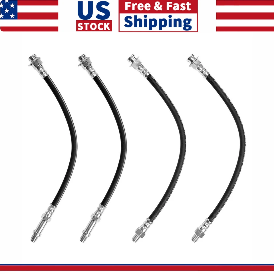 Línea de freno de manguera de freno delantera trasera 4 piezas para Dodge 880 1963 1964 Foto 1 de 4