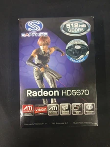 Sapphire Radeon HD5670 512MB DDR5 PCIe Video Graphics Card - Picture 1 of 8